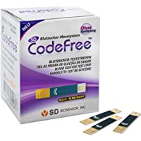 100 Tiras - SD Codefree Medidor De Glucosa En Sangre - Prueba De Control - Tiras De Prueba Reemplazo